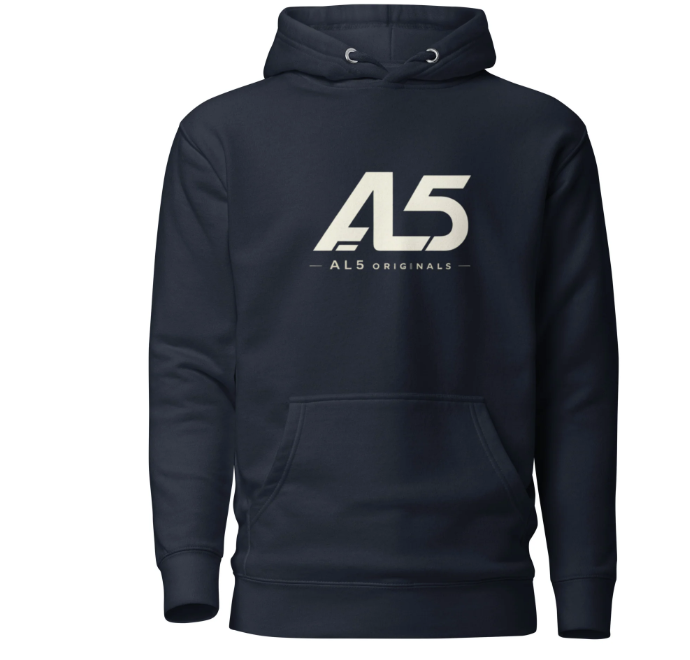 AL5 Originals Unisex Pullover Hoodie Navy