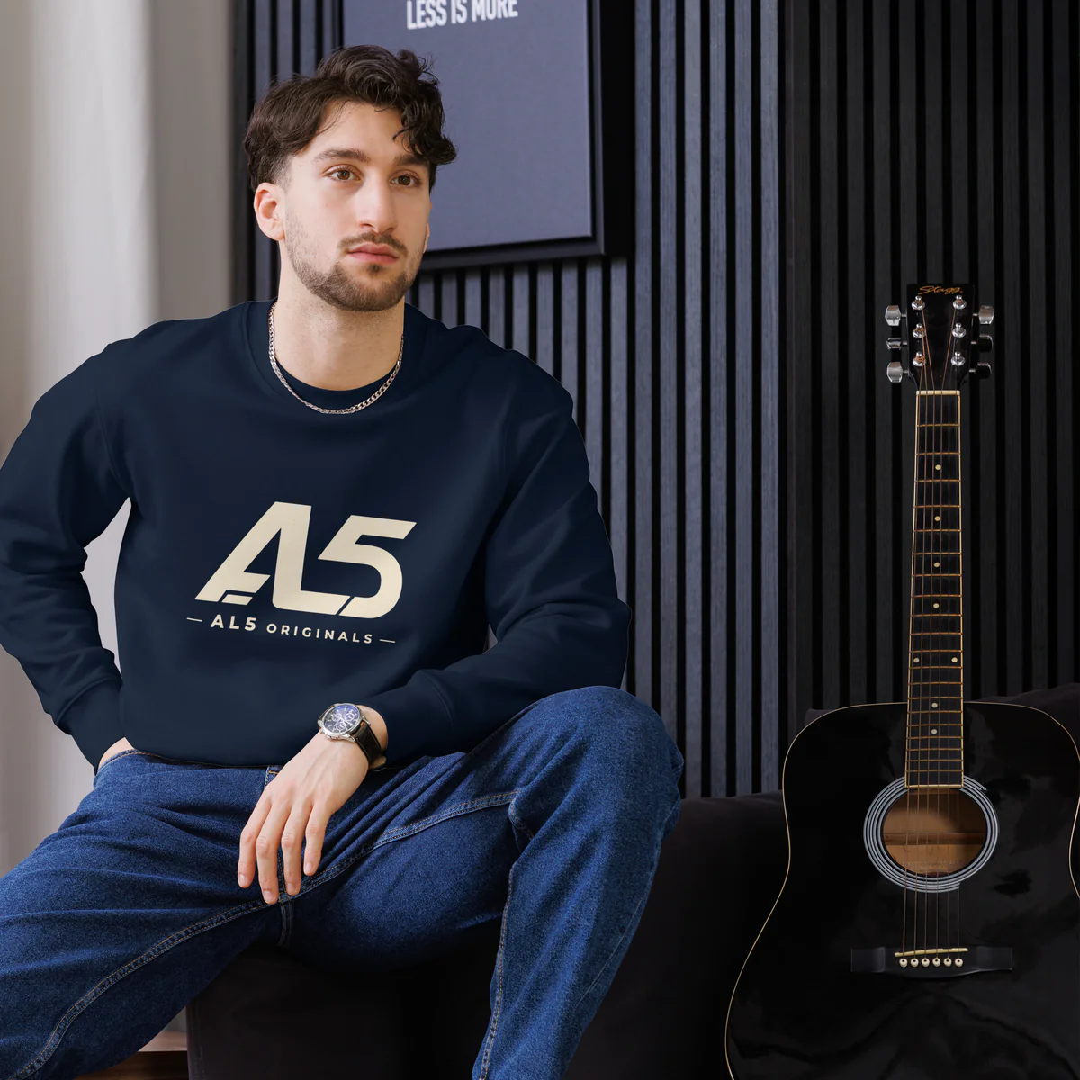 AL5 Originals Unisex Eco Sweatshirt Navy