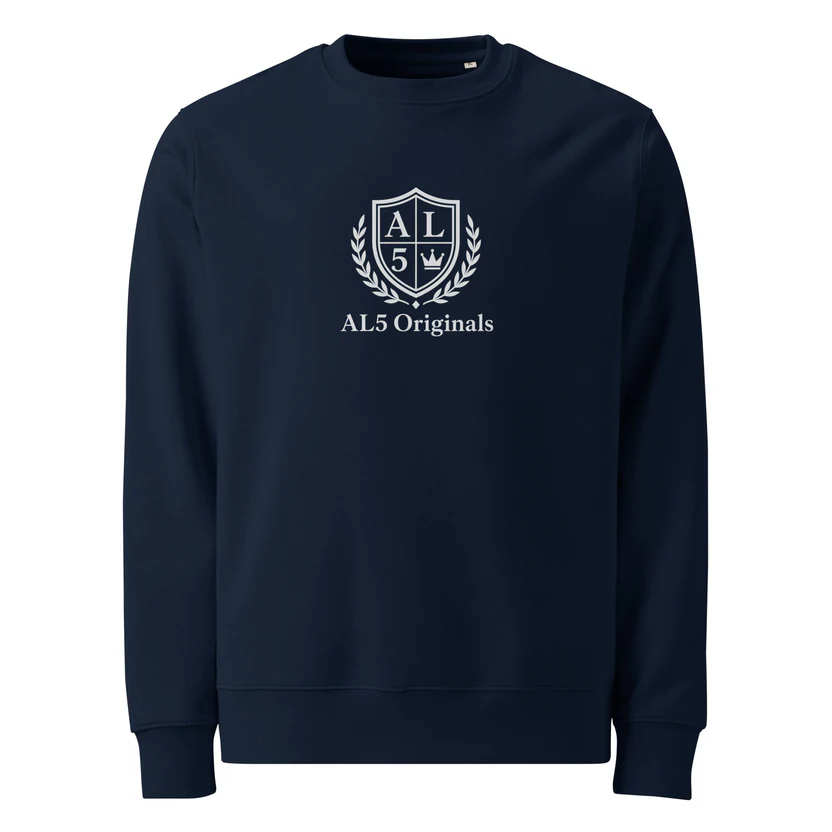 Limited Edition AL5 Originals Unisex Eco Sweatshirt Navy